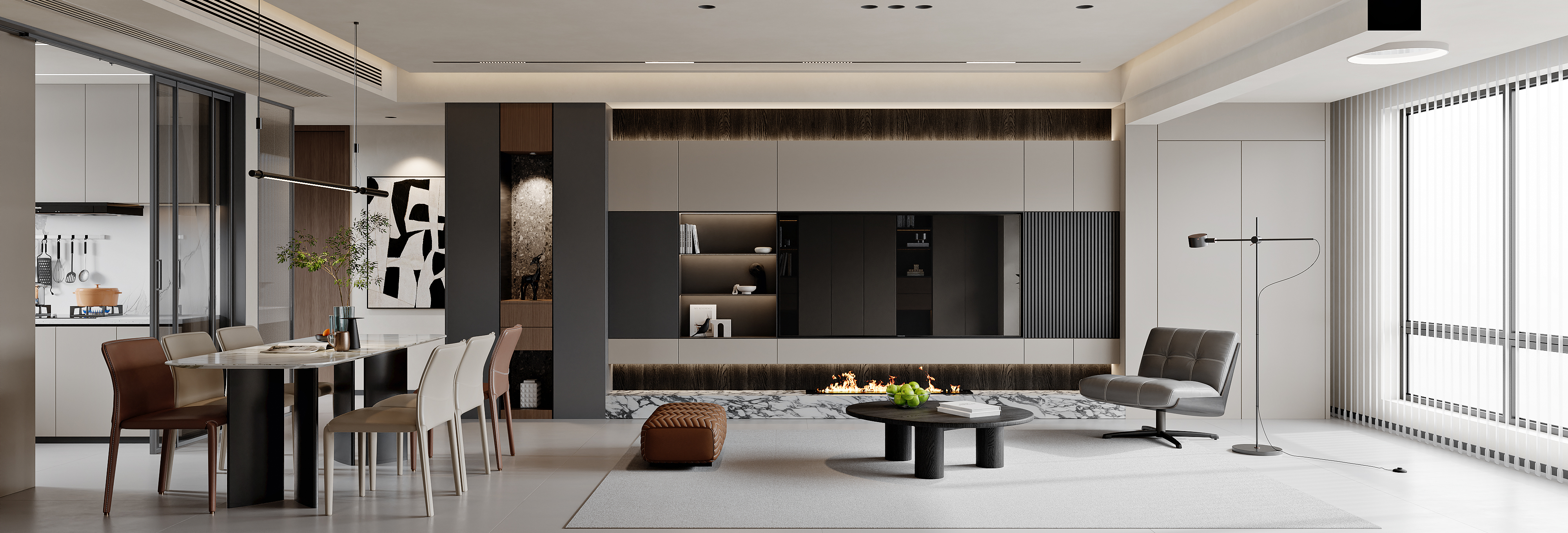 镜湖壹品 现代125㎡(图2)